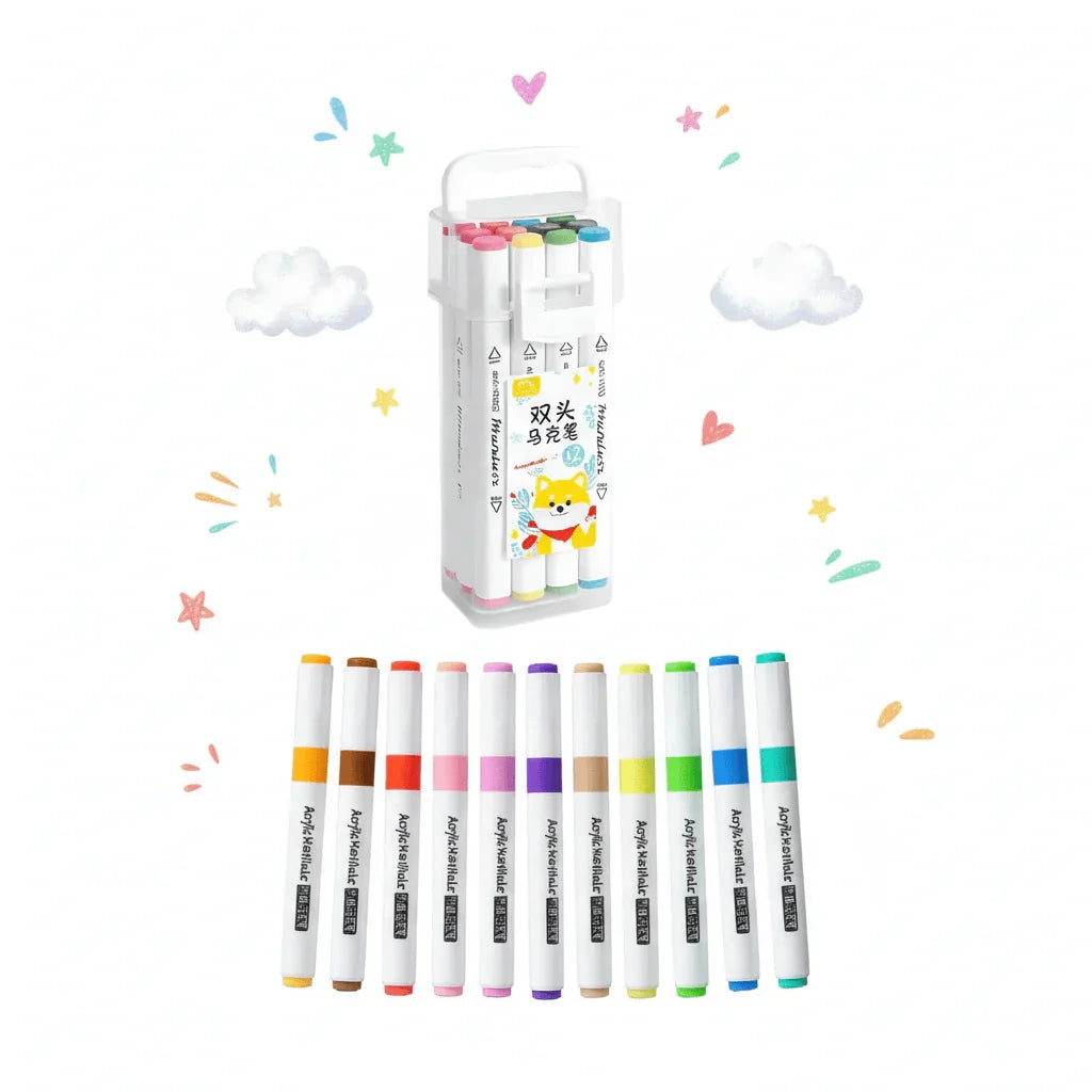 KYK Funwear Washable Aclyric Colors Refill – 12 Colors Set - KYK Funwear