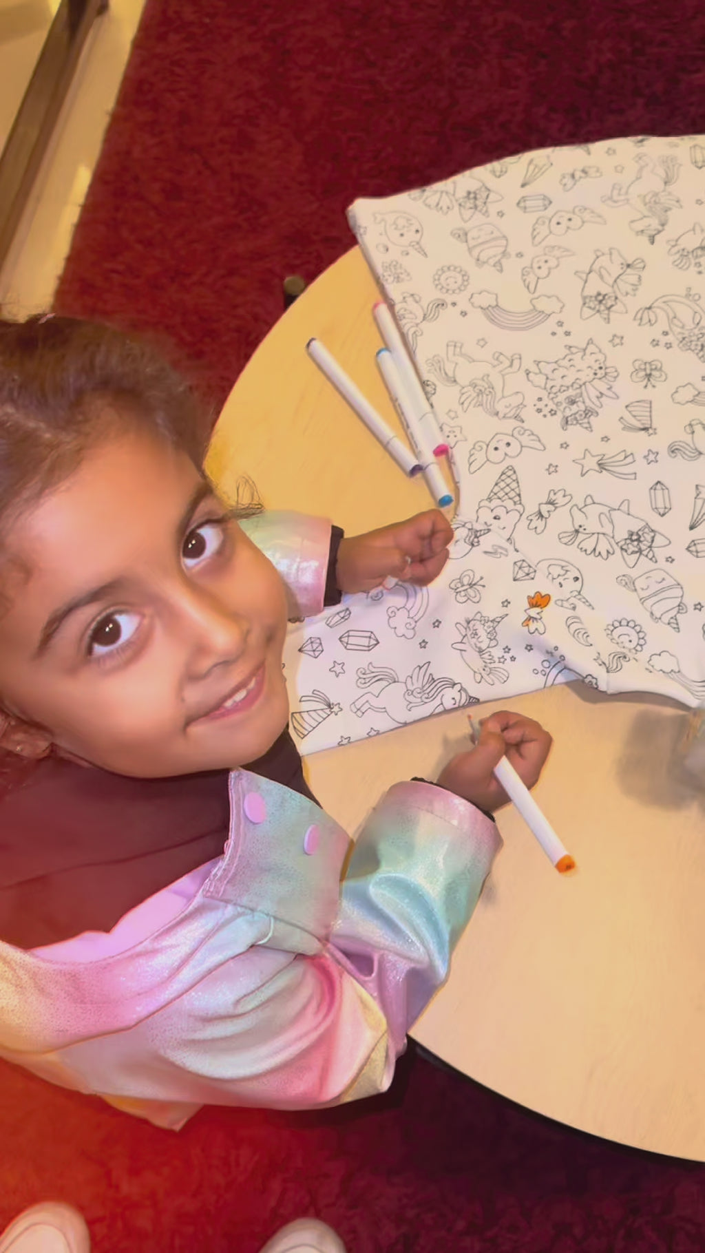 Boys Pajama - Colorable & Washable Set + 12 Colors